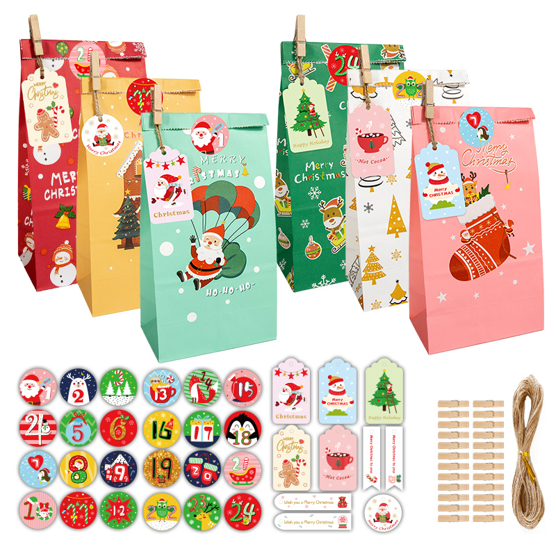 Advent Calendar Gift - 24세트 어드벤트 캘린더 크리스마스 선물 가방