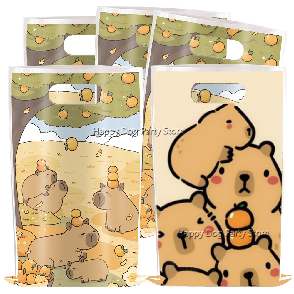 Gift Box Wrap Set - 만화 Capybara 파티 용품 동물 Capybara