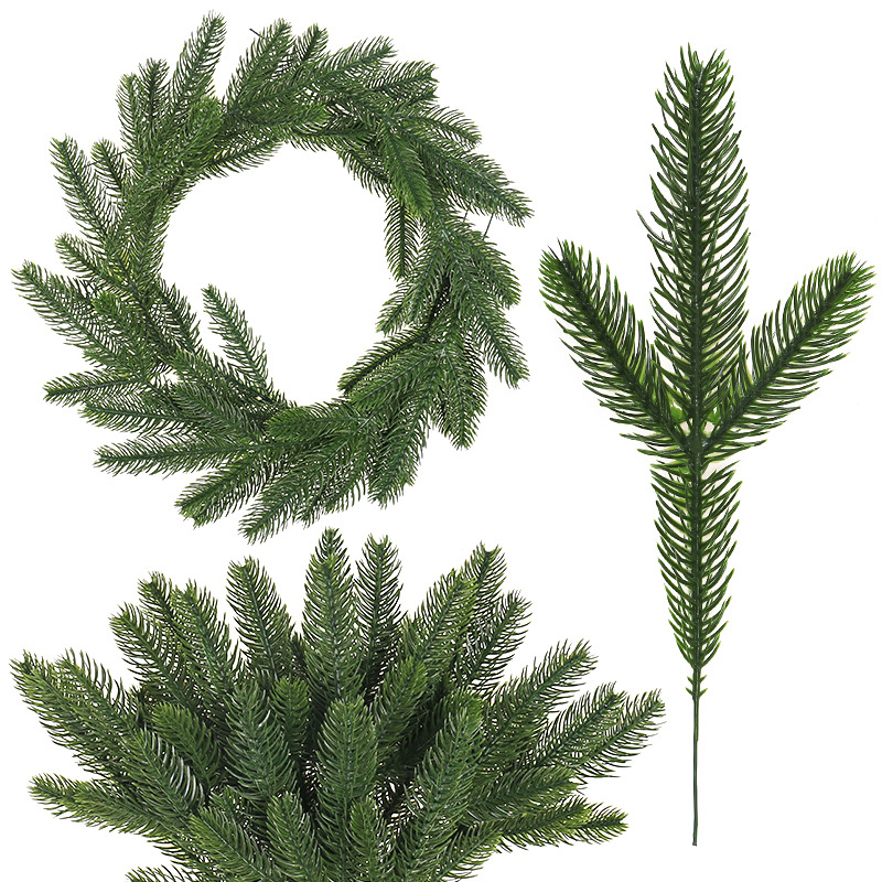 인공 소나무 가지, 가짜 소나무 잎, 녹색 장식품, D - Christmas Wreath Fake 리뷰 및 가격