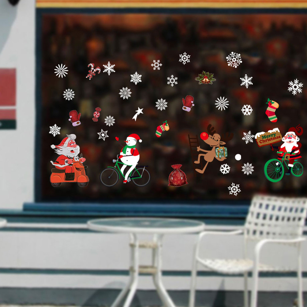 창문 겨울 스티커 장면 휴일 장식 스티커 눈송이 데칼  - Snowflake Window Decal 리뷰 및 가격