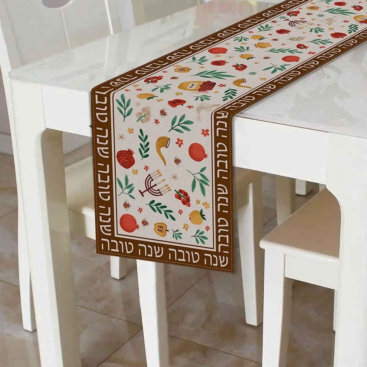 Rosh Hashanah 고성스러운 테이블 러너 유대인 - Christmas Table Runner 리뷰 및 가격