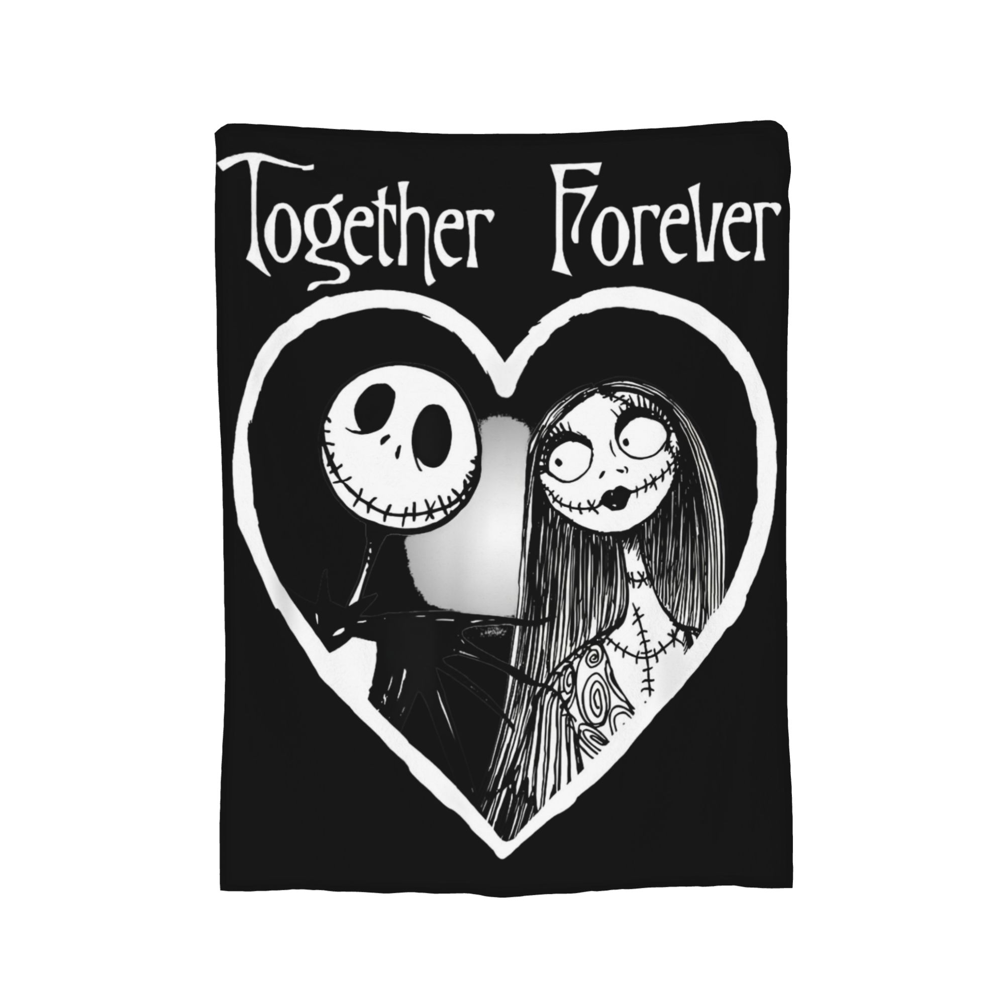 잭 스켈링턴 Together Forever 나이트메어  - Christmas Throw Blanket 리뷰 및 가격