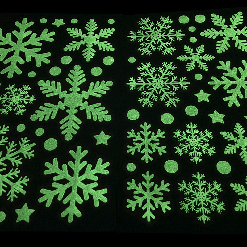 크리스마스 빛나는 눈송이 창 스티커 메리 크리스마스 장 - Snowflake Window Decal 리뷰 및 가격