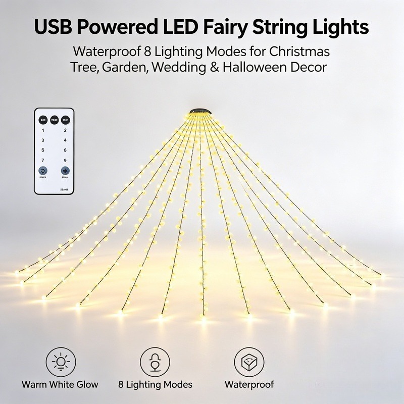 USB LED 요정 스트링 조명, 방수 크리스마스 트리 - Led Fairy String Lights 리뷰 및 가격