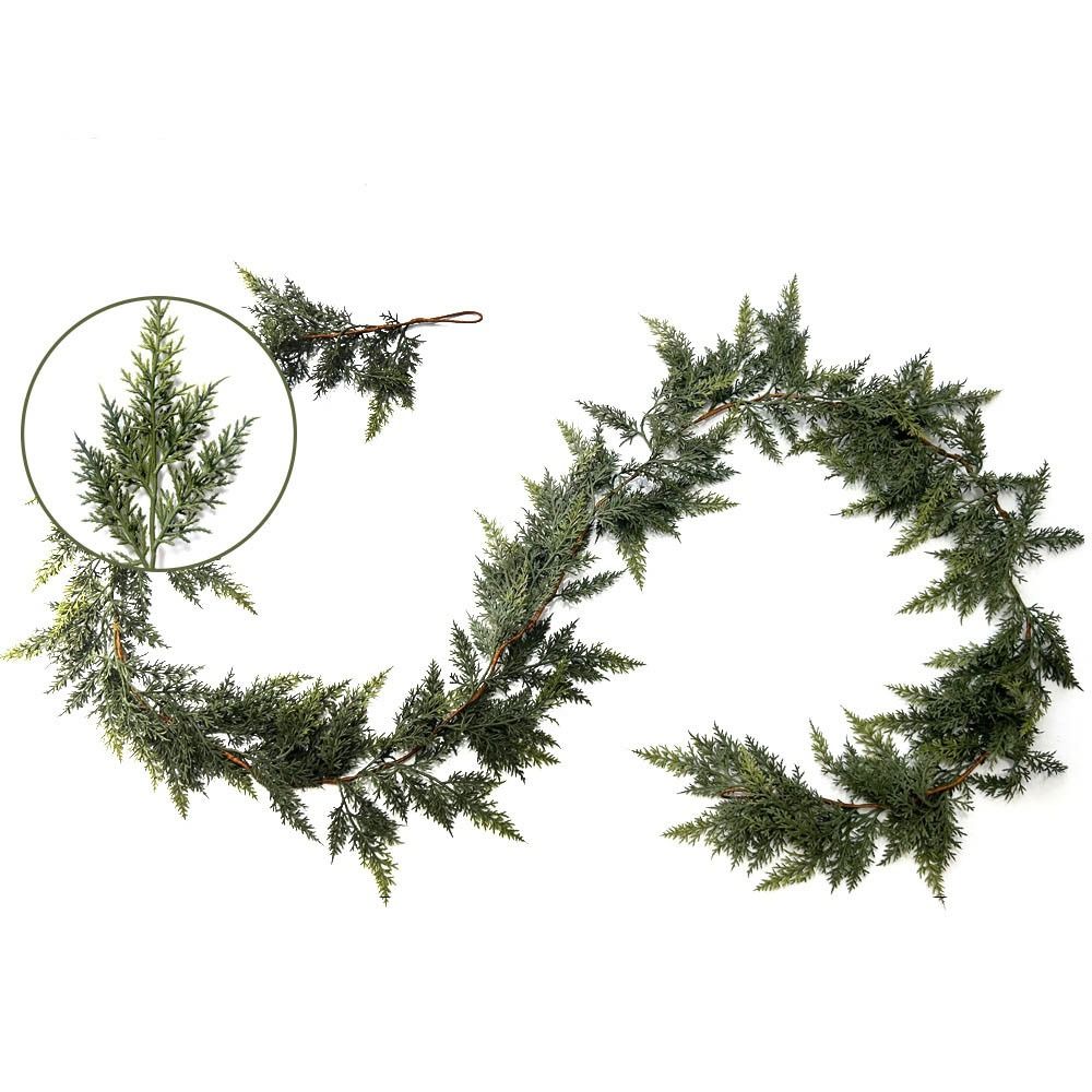 1.8/2.7m 인조 노퍽 파인 가랜드 벽걸이 녹색 삼 - Christmas Wreath Fake 리뷰 및 가격