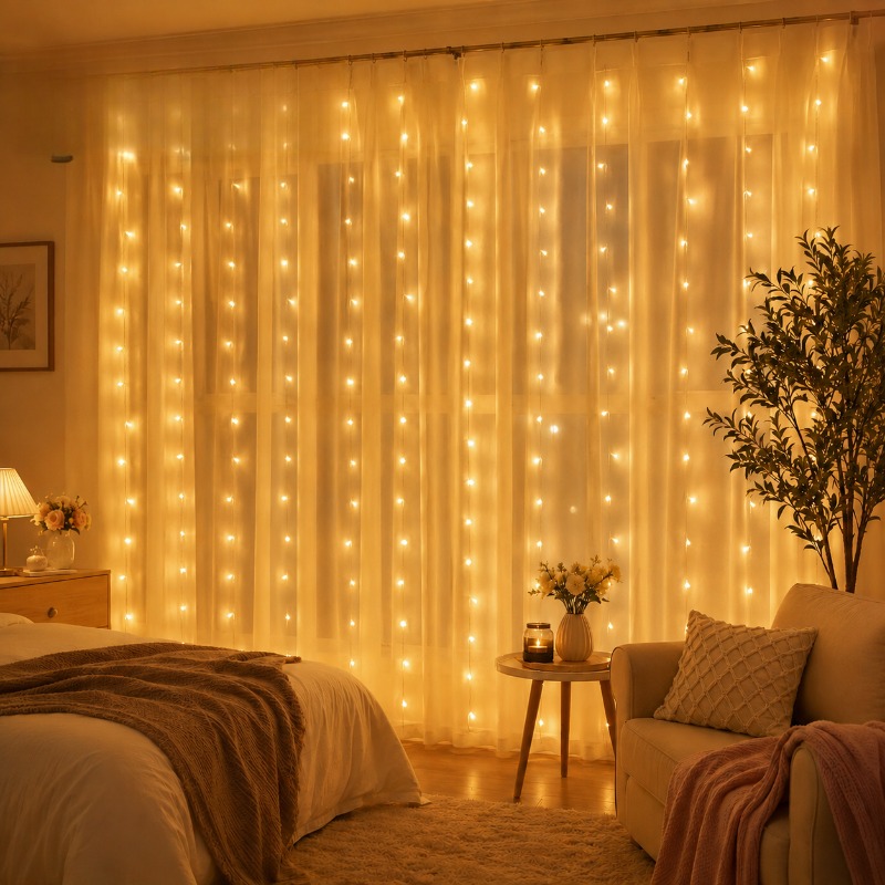 3/4/6m 커튼 LED 스트링 조명 가랜드 USB 페 - Led Fairy String Lights 리뷰 및 가격