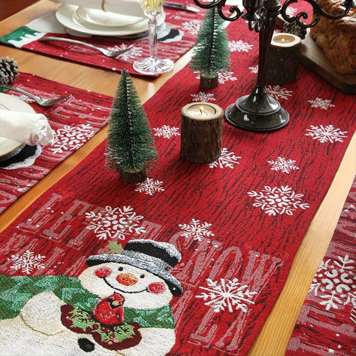 ABDD HOT 크리스마스 테이블 러너 - 겨울 테이블 - Christmas Table Runner 리뷰 및 가격