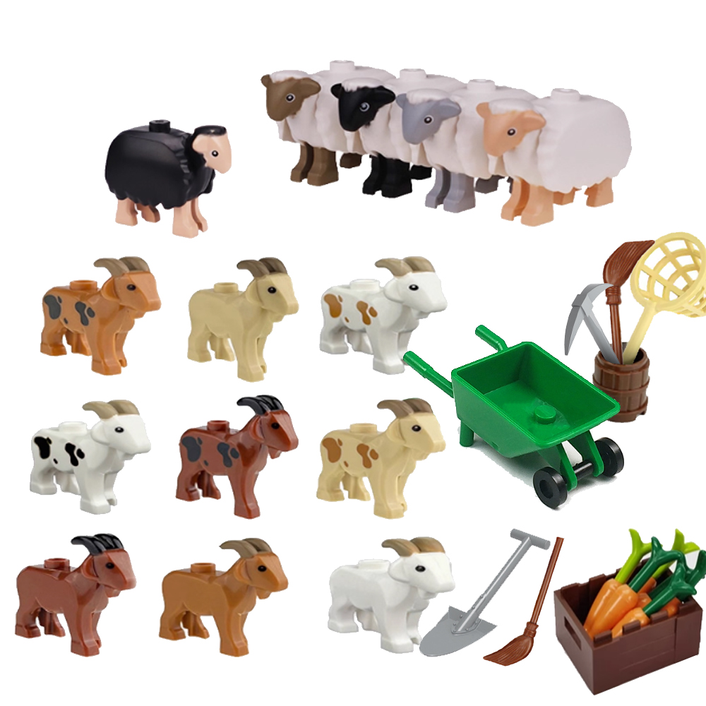 MOC 도시 동물 빌딩 블록 염소 코끼리 곰 악어 도마 - Lego Set City 리뷰 및 가격