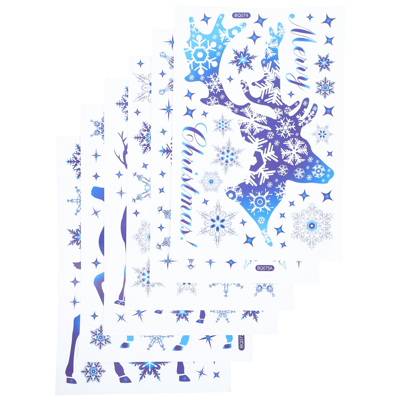 6장 눈송이 창문 데칼 스티커 휴일용 PVC 엘크 정전 - Snowflake Window Decal 리뷰 및 가격