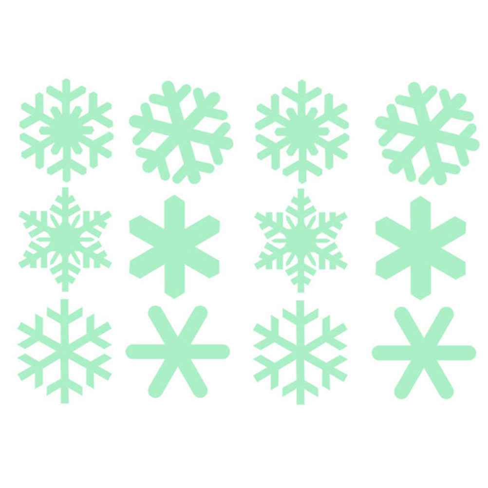 1세트 발광 크리스마스 눈송이 벽 스티커 어두운 곳에서 - Snowflake Window Decal 리뷰 및 가격