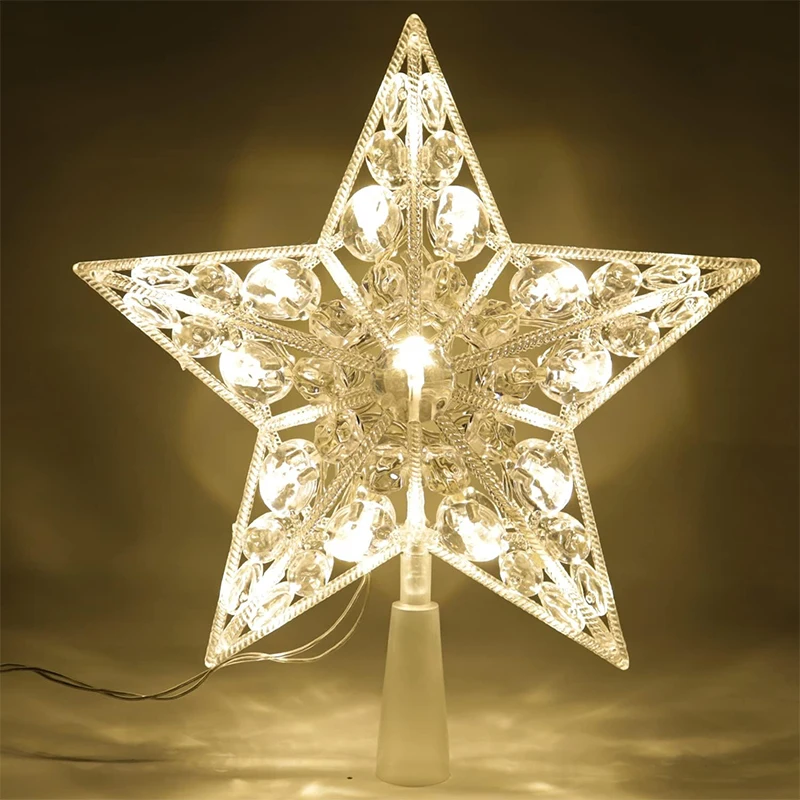 15cm 크리스마스 장식 빛나는 트리 토퍼 반짝이는 별 - Star Tree Topper 리뷰 및 가격