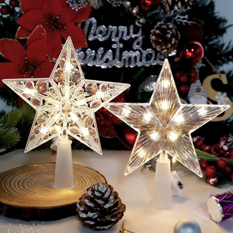15cm 크리스마스 장식 빛나는 트리 토퍼 반짝이는 별 - Star Tree Topper 리뷰 및 가격