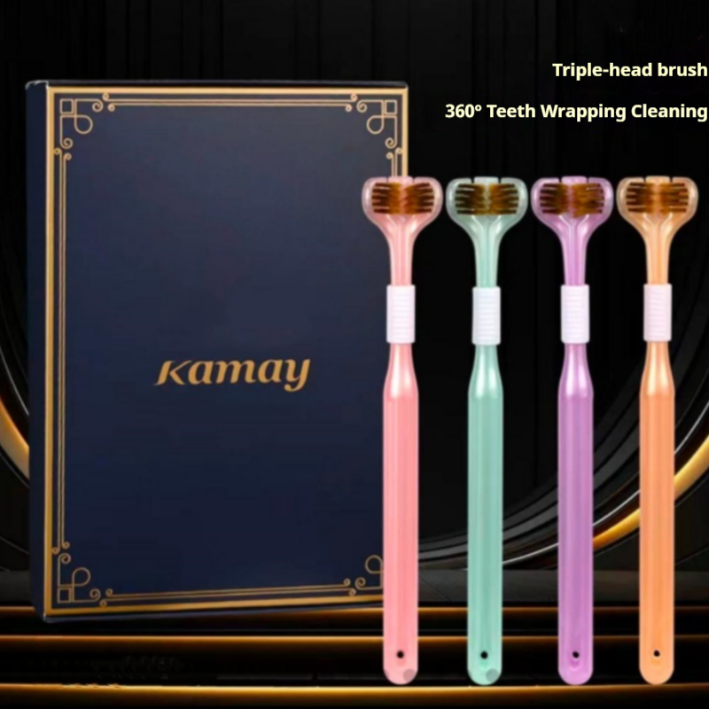 4개입 칫솔 세트(박스 포장), 3면으로 감싸진 칫솔로 - Gift Box Wrap Set 리뷰 및 가격